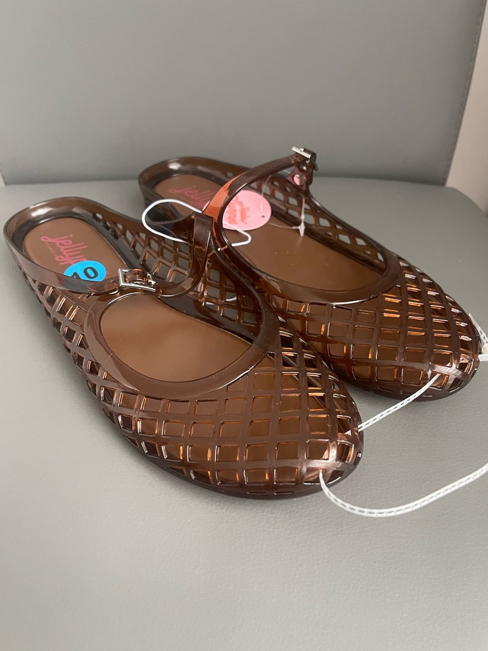 Jellypop Jelly Mesh Mule Flat Sandals Brown Women’s Size 10 - Picture 4 of 12
